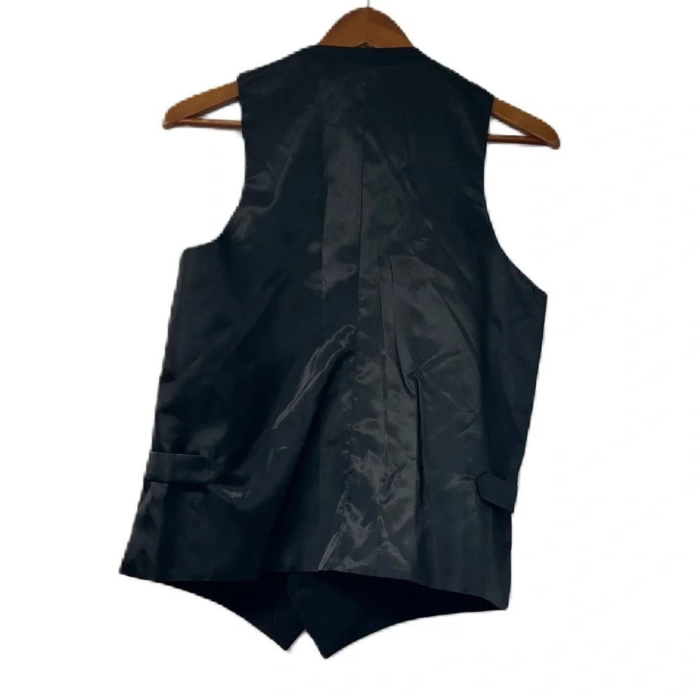Glauber's Quality Clothing Boys 20X black pinstripe vest dapper holiday classic